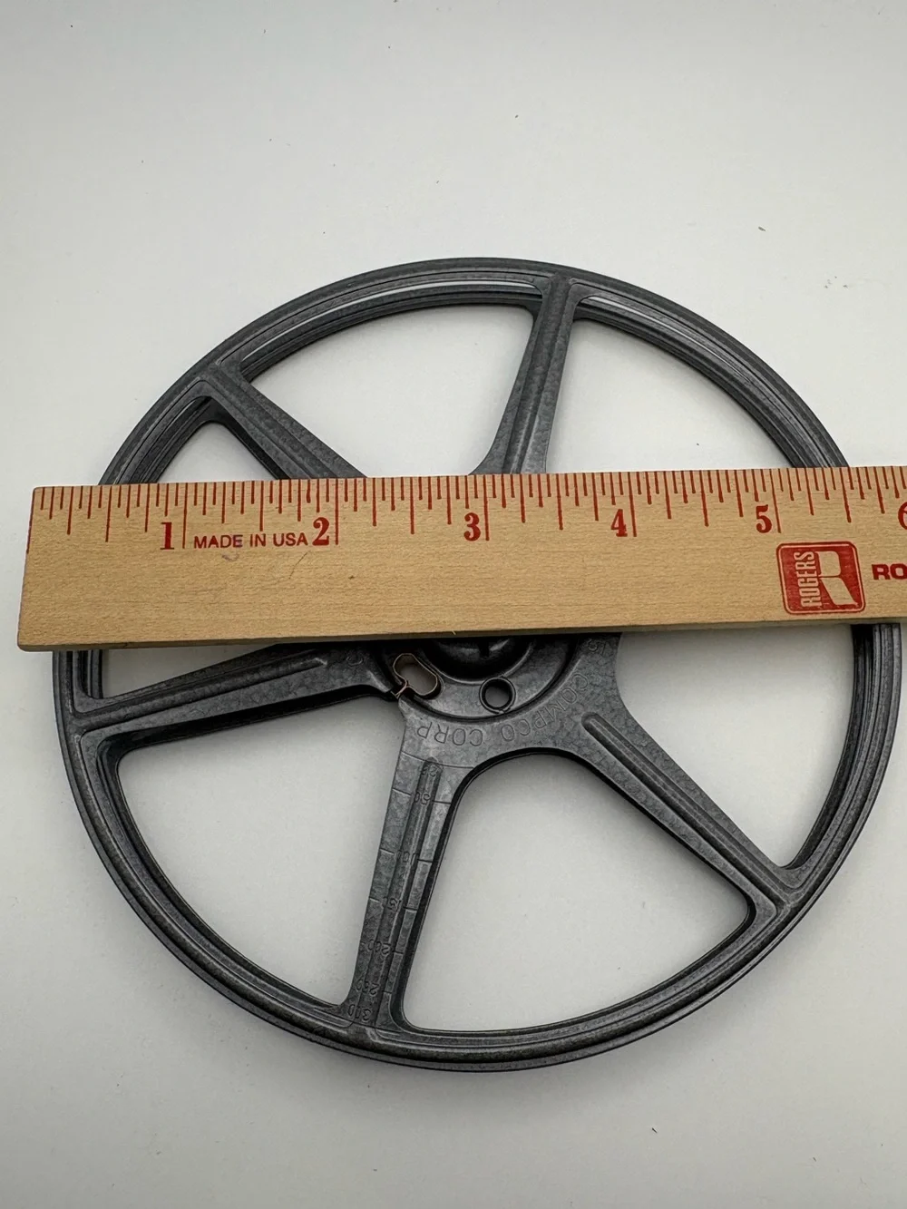 Vintage Compco 8mm Film Empty 300 ft Reel With Case